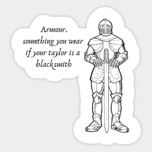 blacksmith taylor Sticker